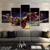 Hokage Ninjia Oil Cartoon Anime Naruto - Anime 5 Panel Canvas Art Wall Decor