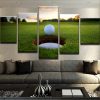 Hole In One - Sport 5 Panel Canvas Art Wall Decor