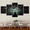 Homeative Abstract Animal Peacock - Animal 5 Panel Canvas Art Wall Decor