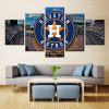 Houston Astros Stadium Sport - 5 Panel Canvas Art Wall Decor