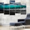 Huge Wave - Space 5 Panel Canvas Art Wall Decor