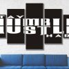 Humble Hustle - Abstract 5 Panel Canvas Art Wall Decor