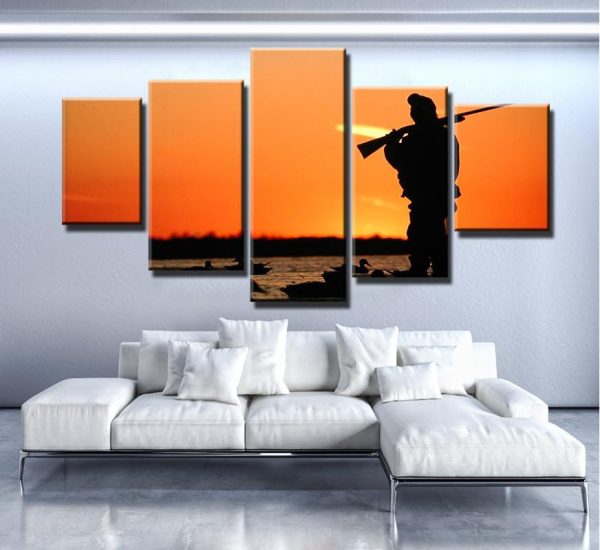 Hunting - Hunting 5 Panel Canvas Art Wall Decor