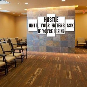 Hustle For The Haters - Abstract 5 Panel Canvas Art Wall Decor