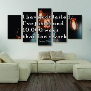 I Have Not Failed - Abstract 5 Panel Canvas Art Wall Decor