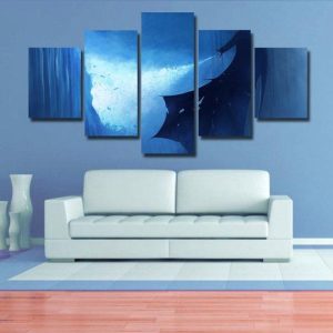 Ice Dragon - Movie 5 Panel Canvas Art Wall Decor