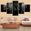 Illuminated Snake - Animal 5 Panel Canvas Art Wall Decor