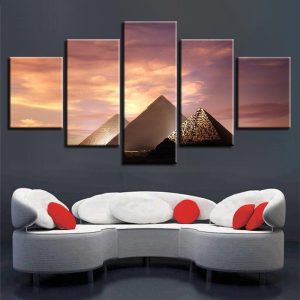 India Pyramid - Nature 5 Panel Canvas Art Wall Decor