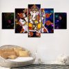 India Religion Ganesha Elephant God - Religion 5 Panel Canvas Art Wall Decor