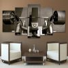 Inspiration Weight Lifting Weights Bodybuilding - Sport 5 Panel Canvas Art Wall Decor