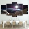 International Space Station - Space 5 Panel Canvas Art Wall Decor