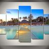 Is This Maldive - Nature 5 Panel Canvas Art Wall Decor