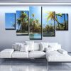 Island Getaway - Nature 5 Panel Canvas Art Wall Decor