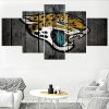 Jacksonville Jaguars Logo Football - 5 Panel Canvas Art Wall Decor