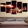 Jeep Sparks - Automative 5 Panel Canvas Art Wall Decor