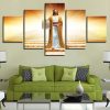 Jesus Statue 11 - Religion 5 Panel Canvas Art Wall Decor