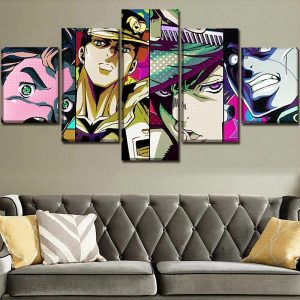 JoJo’s Bizarre Adventure 3 Anime - 5 Panel Canvas Art Wall Decor