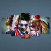 Joker Harley Quinn - 5 Panel Canvas Art Wall Decor