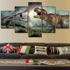 Jurassic World 2 Dinosaurs Movie - 5 Panel Canvas Art Wall Decor