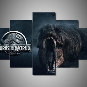 Jurassic World 3 - Movie 5 Panel Canvas Art Wall Decor