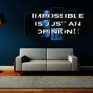 Just An Opinion - Abstract 5 Panel Canvas Art Wall Decor