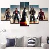 Justice League 01 - Dc 5 Panel Canvas Art Wall Decor