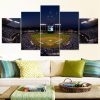 Kansas City Royals Stadium Night Baseball - 5 Panel Canvas Art Wall Decor