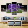 Kansas State Wildcats Stadium Sport - 5 Panel Canvas Art Wall Decor