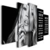 Kate Moss - Famous Person 5 Panel Canvas Art Wall Decor