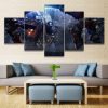 Kerrigan Starcraft Fight Gaming - 5 Panel Canvas Art Wall Decor