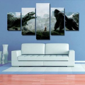 King Kong - Movie 5 Panel Canvas Art Wall Decor