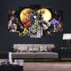 Kingdom Hearts Cartoon - 5 Panel Canvas Art Wall Decor