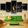 Kobe Bryant LA Lakers Buzzer Beater Sport - 5 Panel Canvas Art Wall Decor