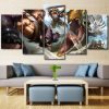 LOL League Of Legends Draven/Ashe Gaming - 5 Panel Canvas Art Wall Decor