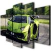 Lamborghini Aventador Svj Racing Car - Automative 5 Panel Canvas Art Wall Decor