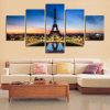 Landscape Eiffel - Nature 5 Panel Canvas Art Wall Decor