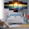 Landscape The Dawn Of The Universe - Space 5 Panel Canvas Art Wall Decor