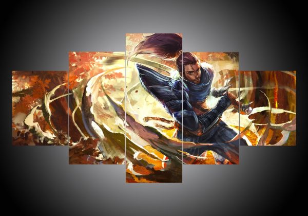 League Of Legends 2 - Gaming 5 Panel Canvas Art Wall Decor