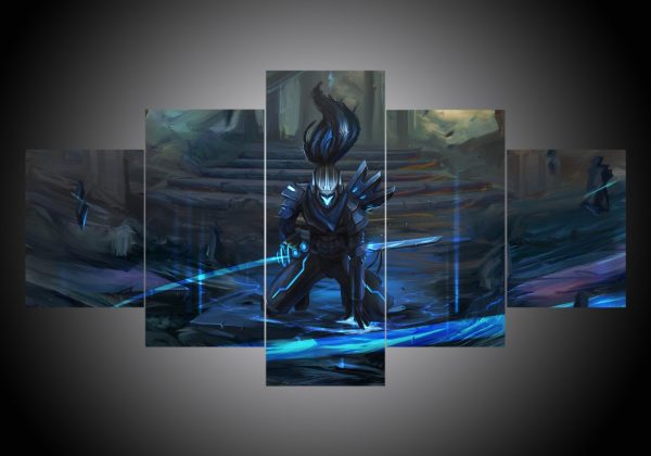 League Of Legends 7 - Gaming 5 Panel Canvas Art Wall Decor