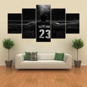 Lebron James Sport And Celebrity - 5 Panel Canvas Art Wall Decor