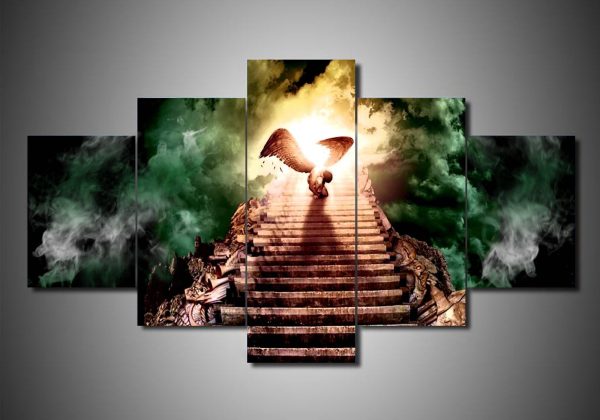 Led Zeppelin 4 - Music 5 Panel Canvas Art Wall Decor