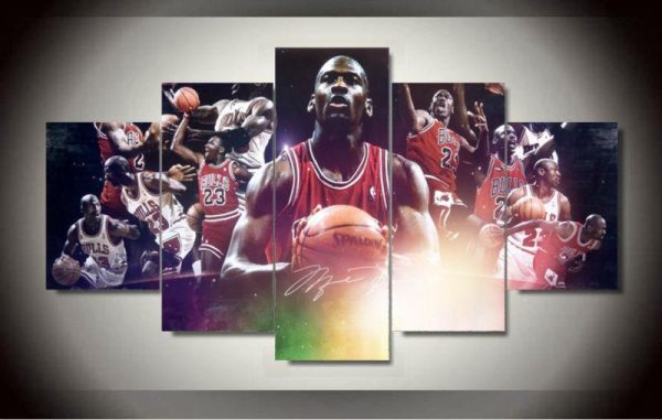 Legend Jordon - Sport 5 Panel Canvas Art Wall Decor