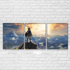 Legend Of Zelda On The Mountain Gaming 3 Pieces - 3 Panel Canvas Art Wall Decor