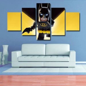 Lego Batman 02 - Dc 5 Panel Canvas Art Wall Decor