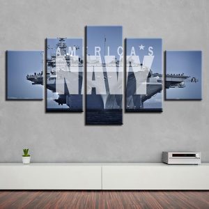 Letters And Boats - Automative 5 Panel Canvas Art Wall Decor