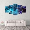 Lich King Vs Sylvanas World Of Warcraft - Gaming 5 Panel Canvas Art Wall Decor