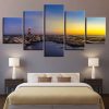 Lighthouse Sea 3 - Space 5 Panel Canvas Art Wall Decor