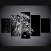 Lion’s Roar Animal - 5 Panel Canvas Art Wall Decor