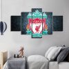 Liverpool Football Club Logo Poster Sport - 5 Panel Canvas Art Wall Decor