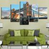 LondonS Tower Bridge 2 - Nature 5 Panel Canvas Art Wall Decor